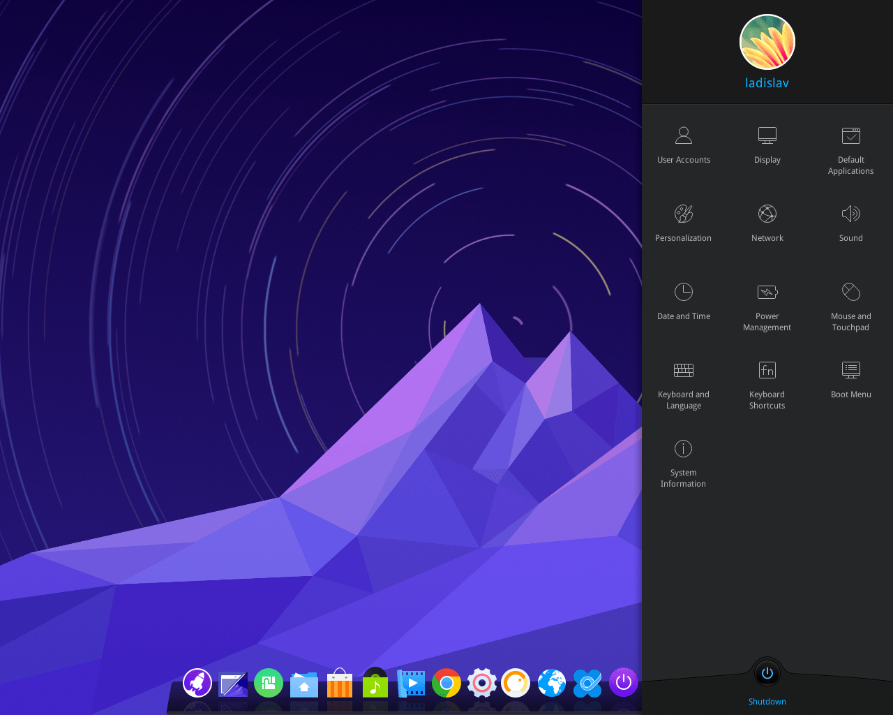 Deepin desktop